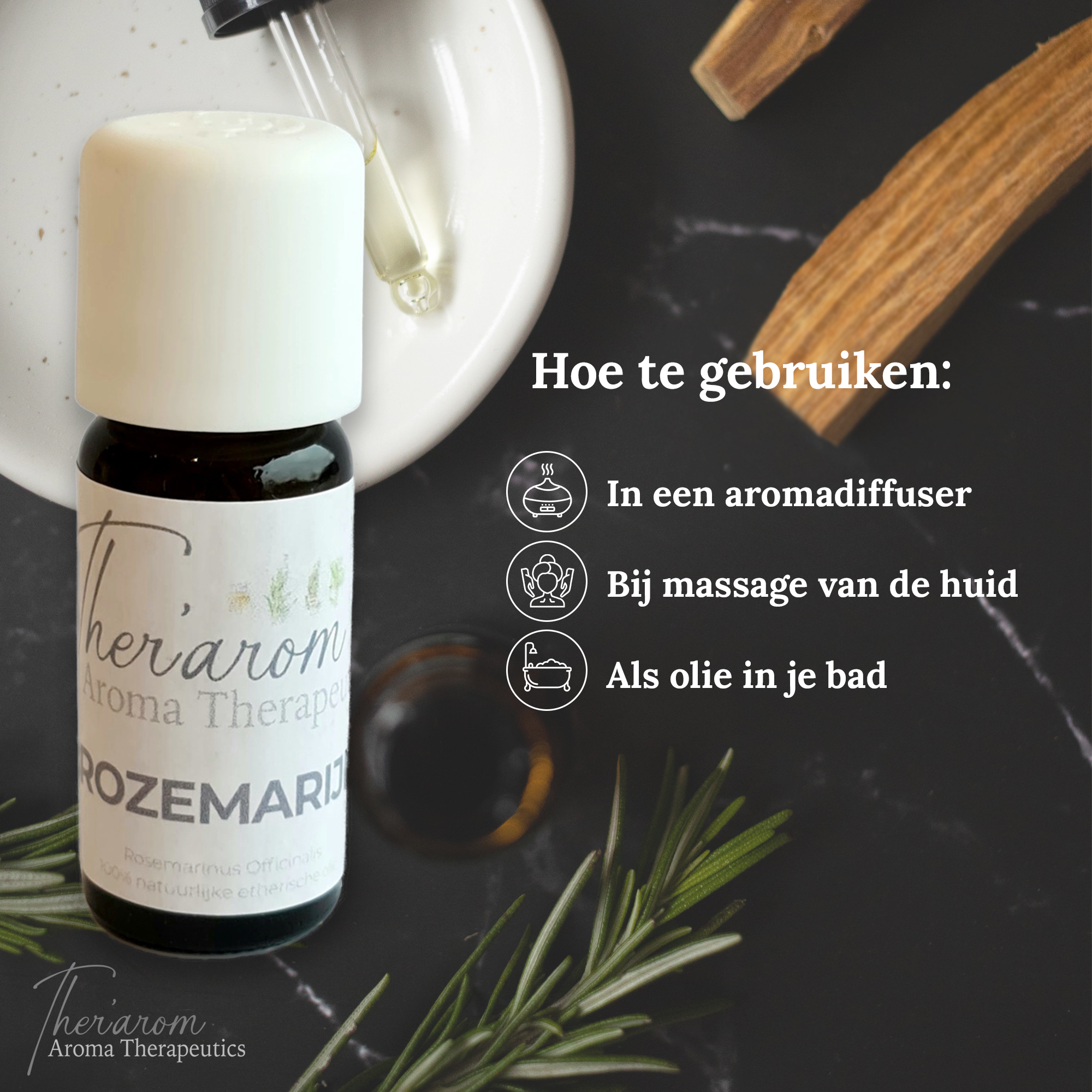 rozemarijn essentiële olie haar